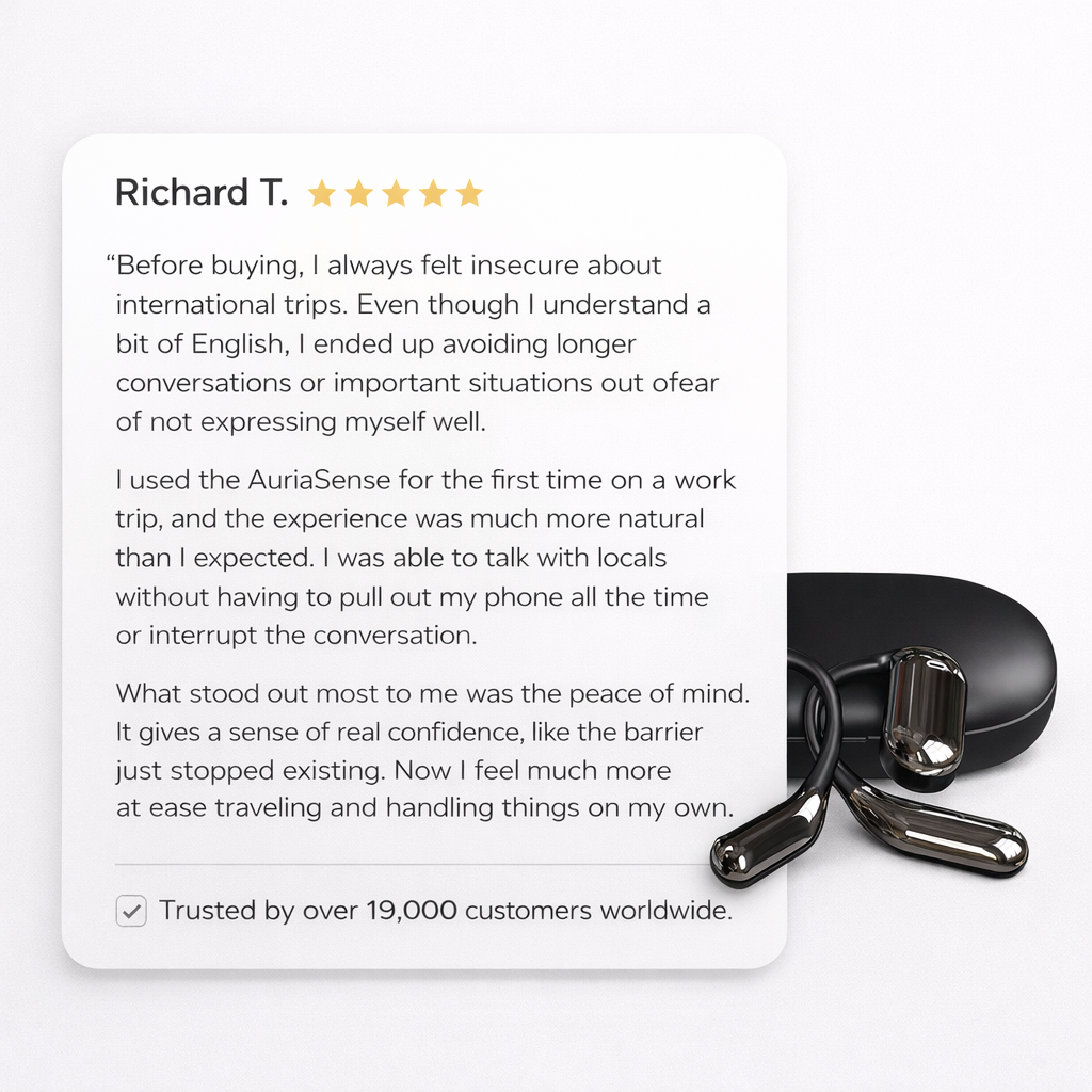 AuriaSense™ AI Earbuds [Smarter Connection, Real Freedom]