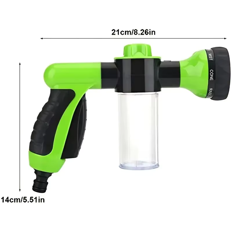 FurFresh Jet Pro - Portable High Pressure Water Gun with Foam Lance